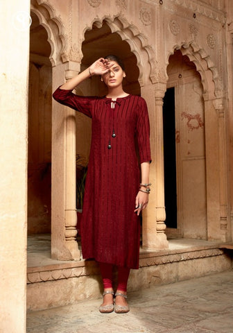 Sweety Fashion Presents Gravity Vol 7 Rayon Stylish Designer Kurtis Collection