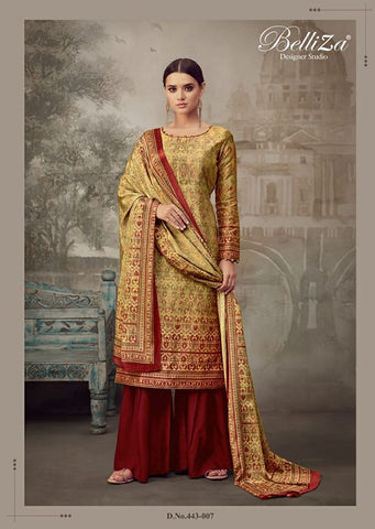 Belliza Designer Studio Presents Cosmic Pure Silk Fancy Designer Salwar Suits
