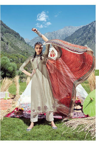 Deepsy Suit Presents Idika Silk Embroidery Work Fancy Designer Salwar Suits