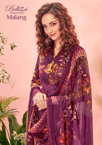BELLIZA DESIGNER STUDIO PRESENT MALANG HEAVY RAYON DIGITAL PRINT DRESS