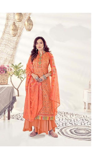Kesar Karachi Presents Kaani Jam Satin Fancy Designer Sawlar Suits