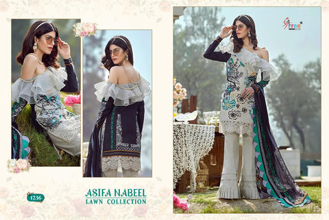 Shree Fabs Asifa Nabeel Lawn Collection 1232-1238 Pakistani Designer Salwar Suits