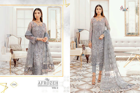 Shree Fabs Afrozeh Embroidered Collection Vol-2 1384-1389 Pakistani Salwar Suits