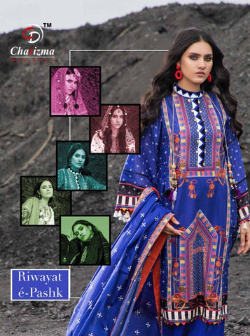 Charizma Riwayat E Pashk Jam Cotton Fancy Designer Salwar Kameez