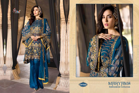 Shree Fabs Maryams Embroidered Collection 9101-9107 Pakistani Designer Salwar Kameez