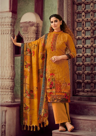 Kaara Suit Presents Rangrez Pashmina Printed Embroidery Work Fancy Designer Salwar Kameez