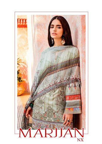 Shraddha Designer Marjjan Nx Lawn Cotton Embroidery Work Salwar Kameez