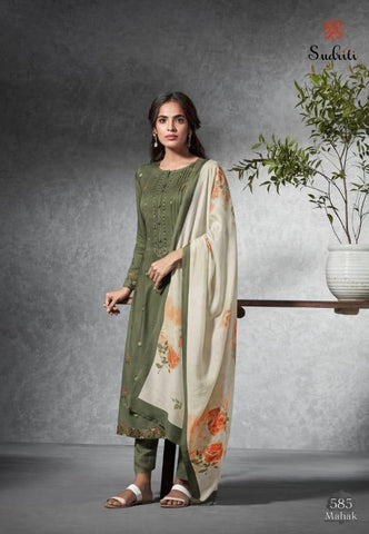 Sudriti Launched Mahak Pashmina Printed Embroidery Work Fancy Designer Salwar Kameez