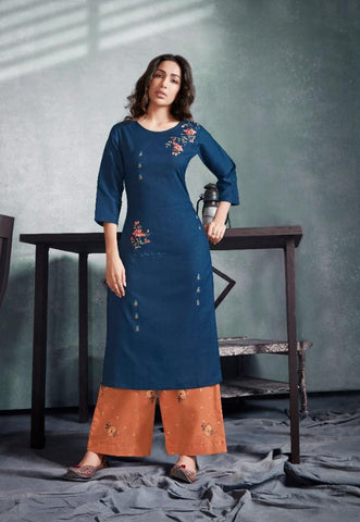 Vink Presents Radiance Cotton linen Fancy  Designer Kurtis Collection