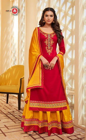Triple Aaa Launched Kadambari Vol 2 Jam Silk Lehenga Type Fancy Designer Salwar Kameez