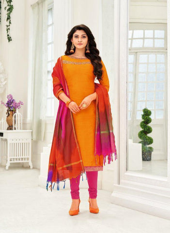 Rolex Vol 11 Long Slub With Hand Work Fancy Designer Salwar Suits