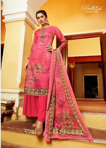 Belliza Designer Studio Presents Navya Kollam Silk Printed Fancy Designer Kameez