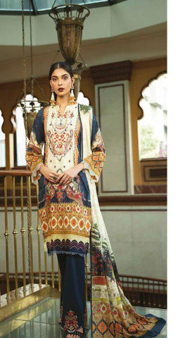 Rawayat Presents Binaas Jam Satin Printed Pakistani Salwar Suits