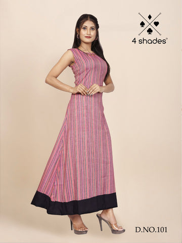 4 Shades Presents Maggie Rayon Gold Printed Fancy Designer Kurtis