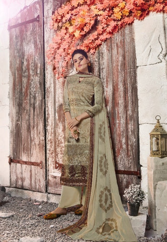 Vishwam Fabrics Presents Black Wine Crape Fancy Designer Salwar Suits