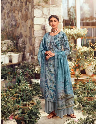 Simer Glossy Launched Gunjan Pashmina Printed Embroidery Work Fancy Designer Salwar Kameez