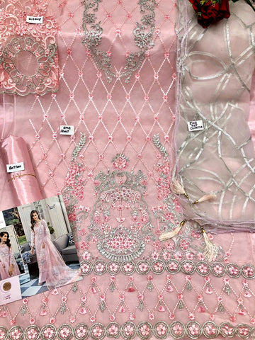 Shree Fabs Rouche 1106 Pakistani Pink Colour Design Salwar Suits