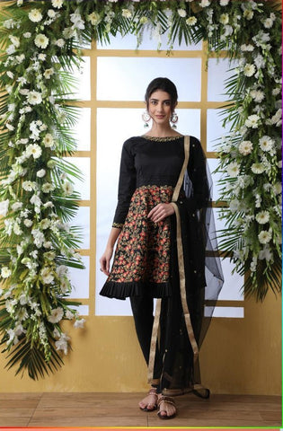 Khushboo Presents Flory Vol 5 Georgette Silk Fancy Designer Salwar Suits