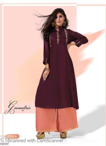 Channel 9 Launched Bawri Rayon Stylish Designer Kurtis With Plazzo