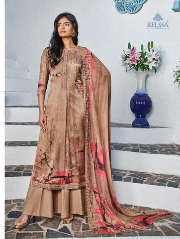 Relssa Suchitra Chinon Silk Casual Wear Salwar Suit