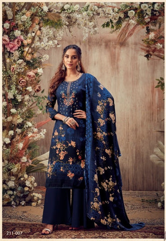 Zulfat Designer Studio Presents Simran Pashmina Heavy Embroidery Work Fancy Designer Salwar Kameez