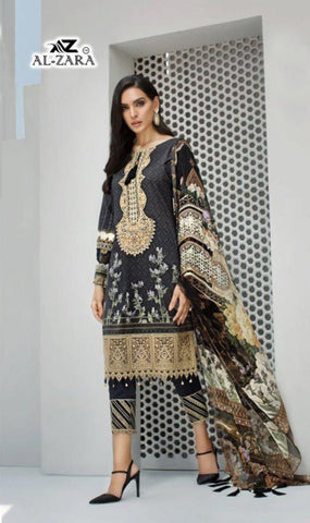 Al Zara Present Iris Heavy Embroidery Party Wear Salwar Suits Collection