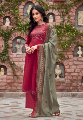 T And M Designer Launched Gulzar Pashmina Printed Fancy Designer Salwar Kameez