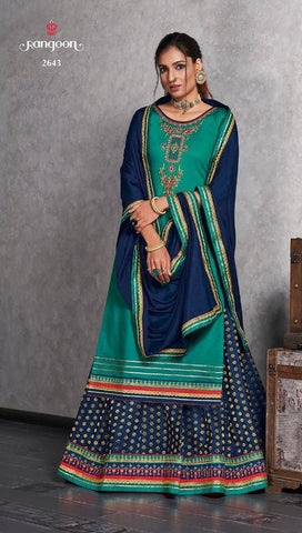 Rangoon Presents Apsara Jam Silk Embroidery Work Party Wear Fancy Designer Salwar Suits