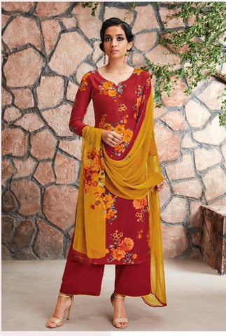 Ganga Presents Ardor Wool Dobby Printed Fancy Designer Salwar Kameez