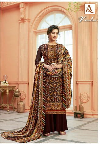 Alok Suit Launched Vrindaa Pashmina Printed Fancy Designer Salwar Kameez