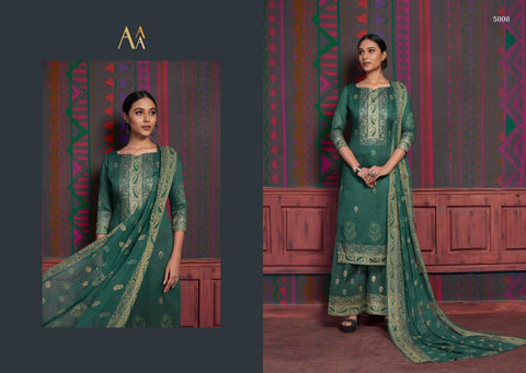 Aaa Design Studio Launched Satin Cotton Casual Wear Salwar Suits