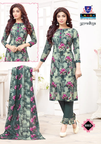 Lassa Presents Aaradhya Vol 8 Cotton Casual Wear Salwar Suits