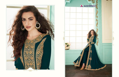 Aashirwad Creation Presents Alimirah Georgette Fancy Designer Salwar Suits
