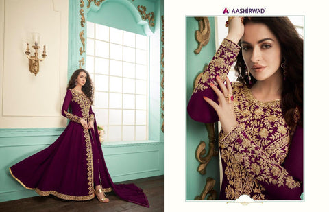 Aashirwad Creation Presents Alimirah Georgette Fancy Designer Salwar Suits