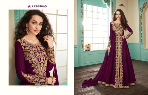 Aashirwad Creation Presents Alimirah Georgette Fancy Designer Salwar Suits