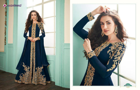 Aashirwad Creation Presents Alimirah Georgette Fancy Designer Salwar Suits