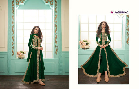 Aashirwad Creation Presents Alimirah Georgette Fancy Designer Salwar Suits