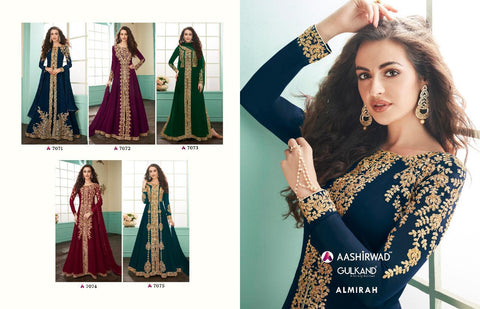 Aashirwad Creation Presents Alimirah Georgette Fancy Designer Salwar Suits