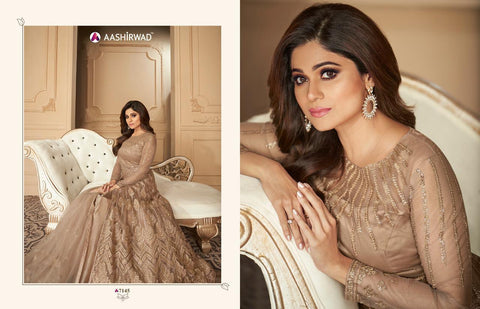 Aashirwad Tahira Real Georgette Pakistani Salwar Suit