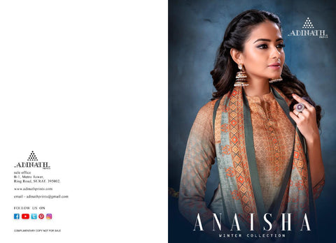 Adinath Prints Launched Anaisha Pashmina Fancy Designer Salwar Suits