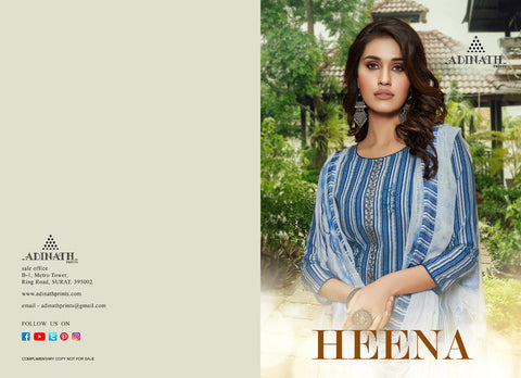 Adinath Prints Heena Heavy Cotton Casual Wear Salwar Suit