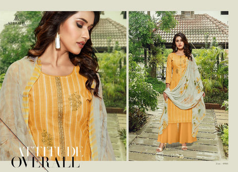 Adinath Prints Heena Heavy Cotton Casual Wear Salwar Suit