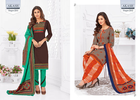 Akash Creation Present Shagun Vol 23 Casual Cotton Salwar Suits