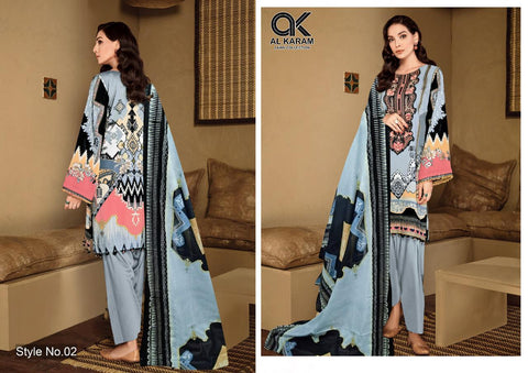 AL KARAM PRESENTS KESARIYA LAWN COLLECTION SUIT COLLECTION
