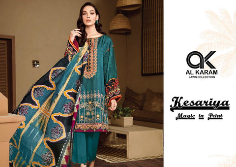 AL KARAM PRESENTS KESARIYA LAWN COLLECTION SUITS COLLECTION
