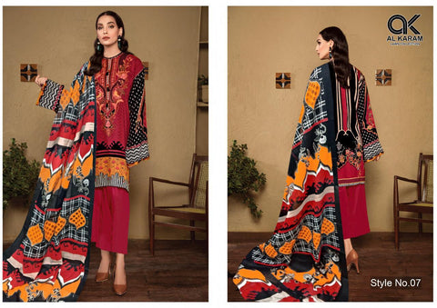 AL KARAM PRESENTS KESARIYA LAWN COLLECTION SUIT COLLECTION