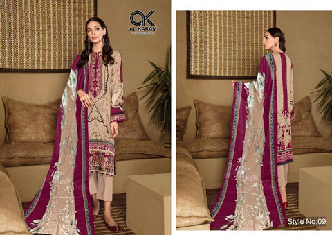 AL KARAM PRESENTS KESARIYA LAWN COLLECTION SUIT COLLECTION