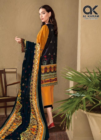 AL KARAM PRESENTS KESARIYA LAWN COLLECTION SUIT COLLECTION