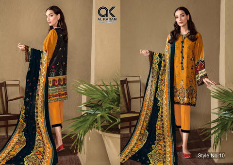 AL KARAM PRESENTS KESARIYA LAWN COLLECTION SUITS COLLECTION