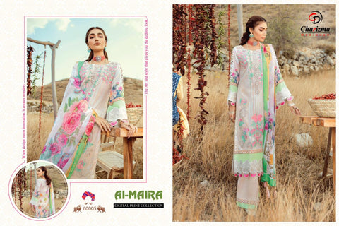 Charizma Al Maira Jam Cotton Pakistani Embroidery Work Salwar Kameez
